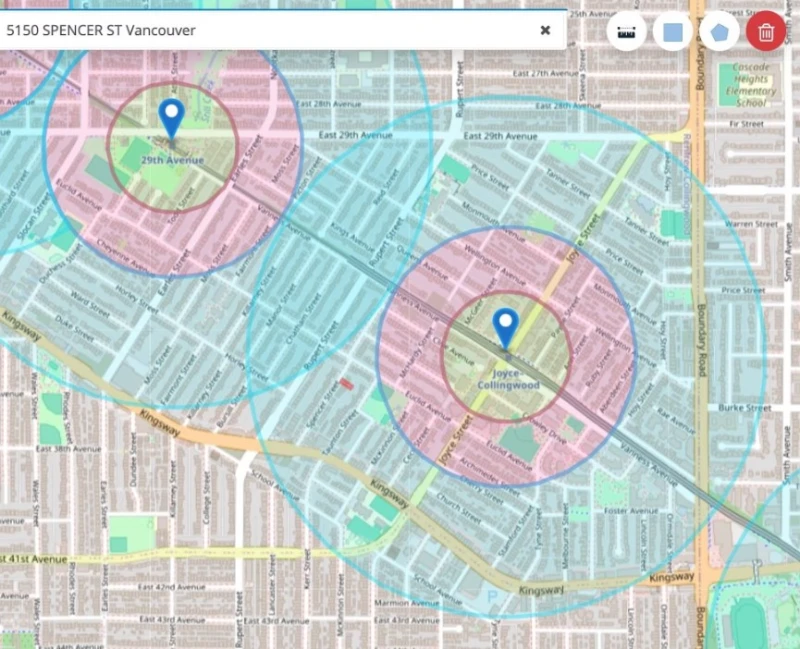 5150 Spencer Street Map Location